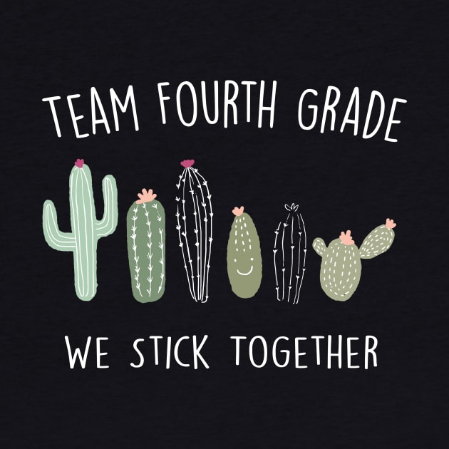 Cactus School Shirt Fourth Grade T-Shirt by creativegraphics247